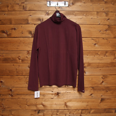 Lee Maglia a Collo Alto Bordeaux Taglia XXL Unisex Nuova Dead Stock w/Tags