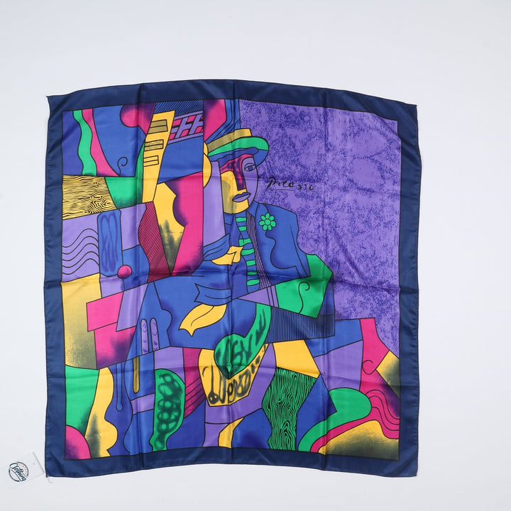 Foulard Vintage Blu Picasso da Donna