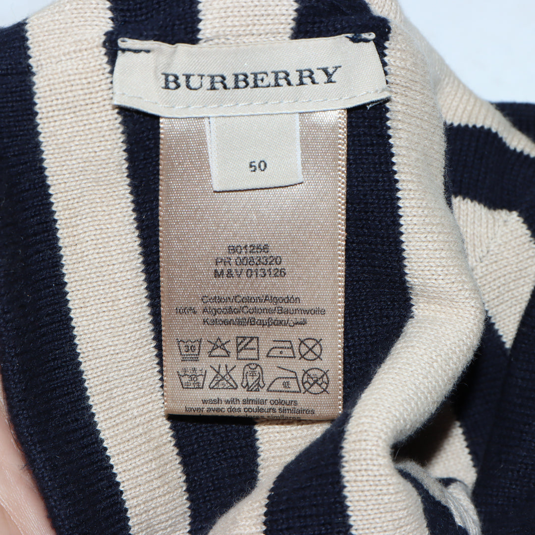 Burberry Berretto Blu e Beige Taglia 50 Unisex