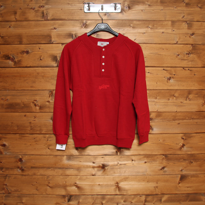 Levi's Felpa Rosso Taglia S Unisex Dead Stock w/Tags