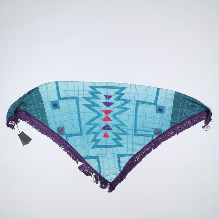 Pinko Foulard in Seta Azzurro Donna Deadstock w/Tags