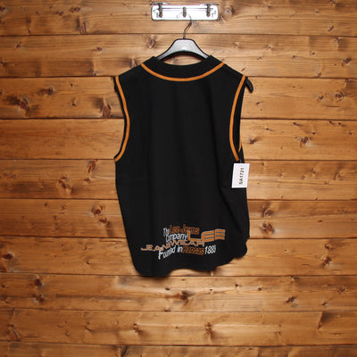 Lee Gilet Nero Taglia S Uomo Nuova Dead Stock w/Tags