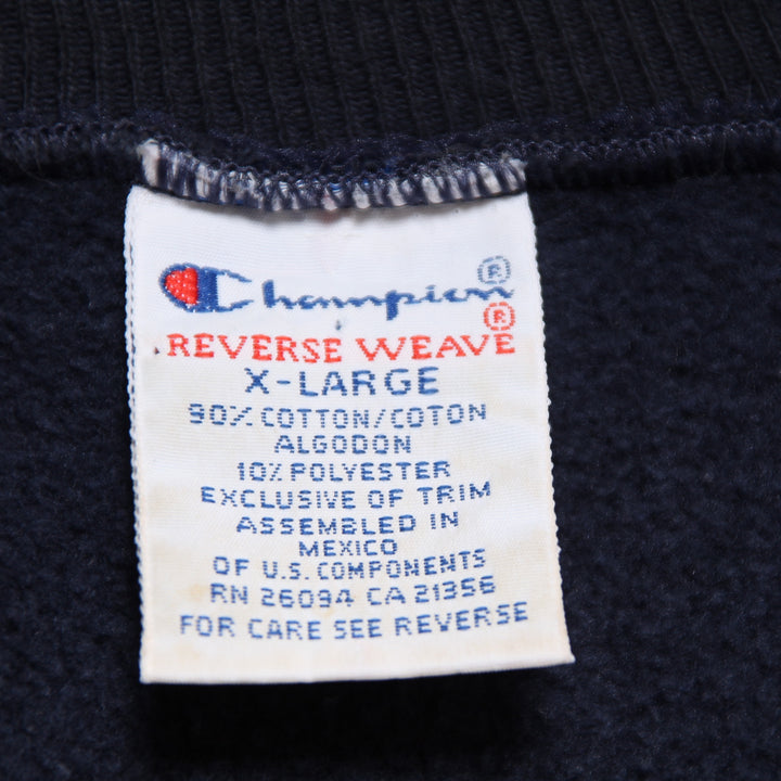 Champion Reverse Weave Felpa Vintage Blu Taglia XL Unisex