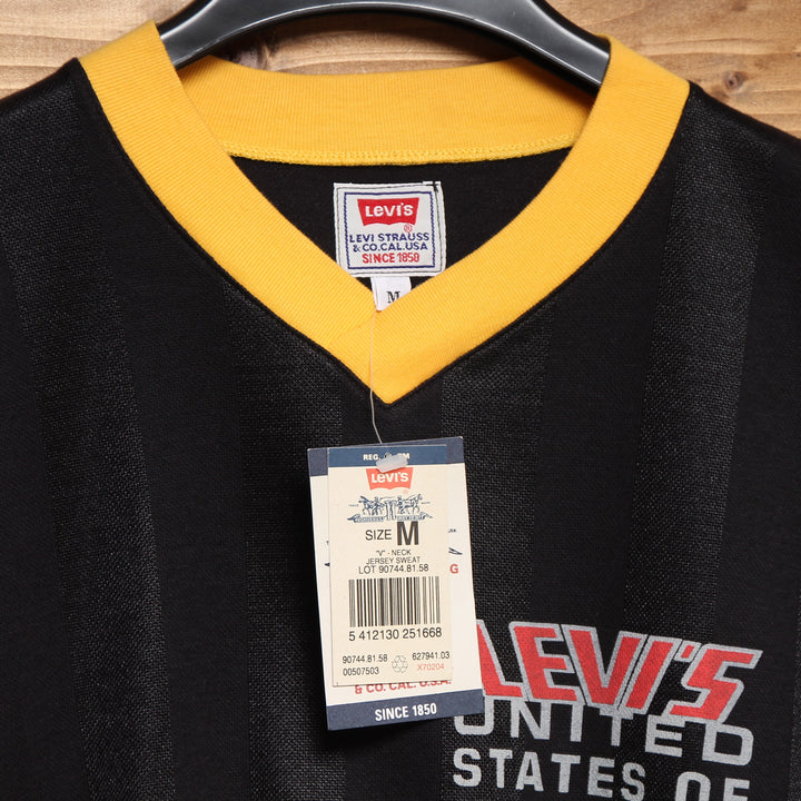 Levi's Felpa Nero Taglia M Unisex Dead Stock w/Tags