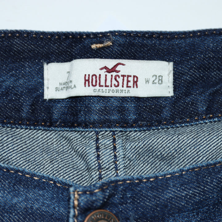 Hollister Mom Fit Strappato Jeans Denim W28 Donna