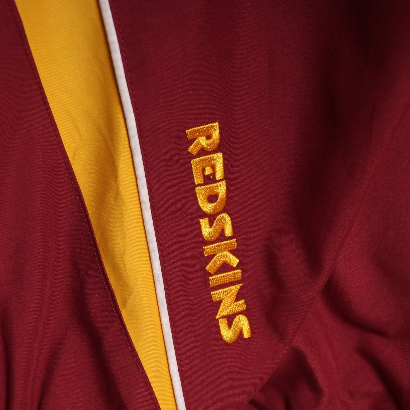 NFL Team Apparel Washington Redskins Giacca Vintage Bordeaux e Giallo Taglia XL Uomo