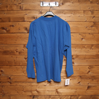 Lee Felpa Blu Taglia L Unisex Nuova Dead Stock w/Tags