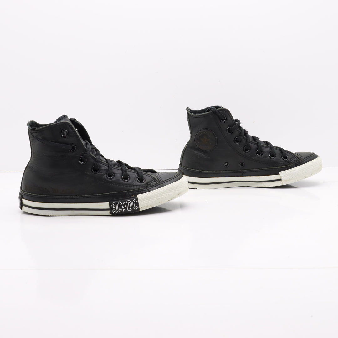 Converse All Star AC-DC Alte Nere Eur 36 Unisex Rare