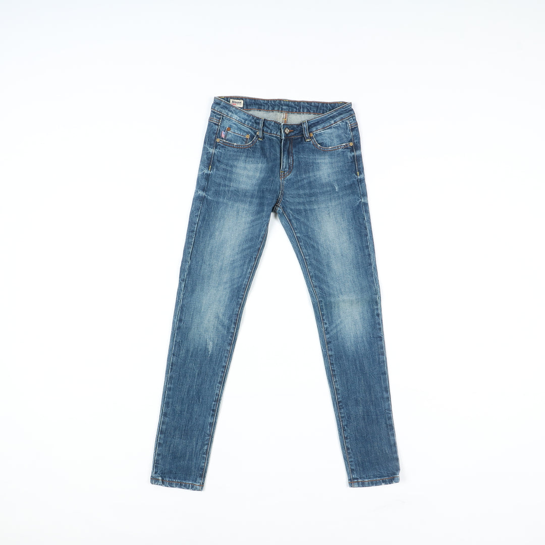 Blauer Skinny Jeans Denim W28 Donna