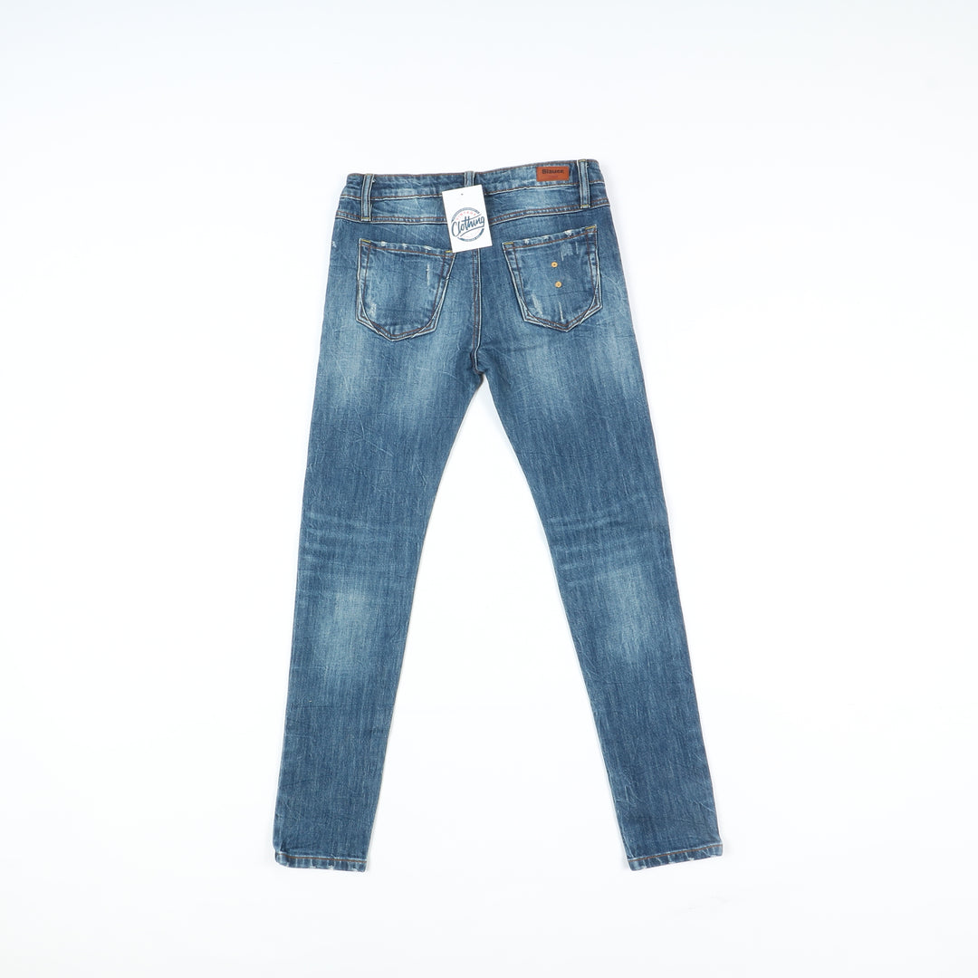 Blauer Skinny Jeans Denim W28 Donna