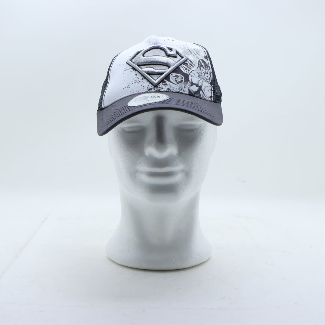 New Era Superman Cappello Grigio e Bianco Unisex