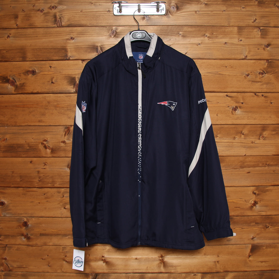 Reebok NFL New England Patriots Giacca Blu Taglia XL Uomo