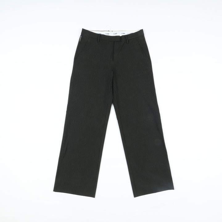 Armani Pantalone Palazzo Nero a Righe Taglia 42 Donna