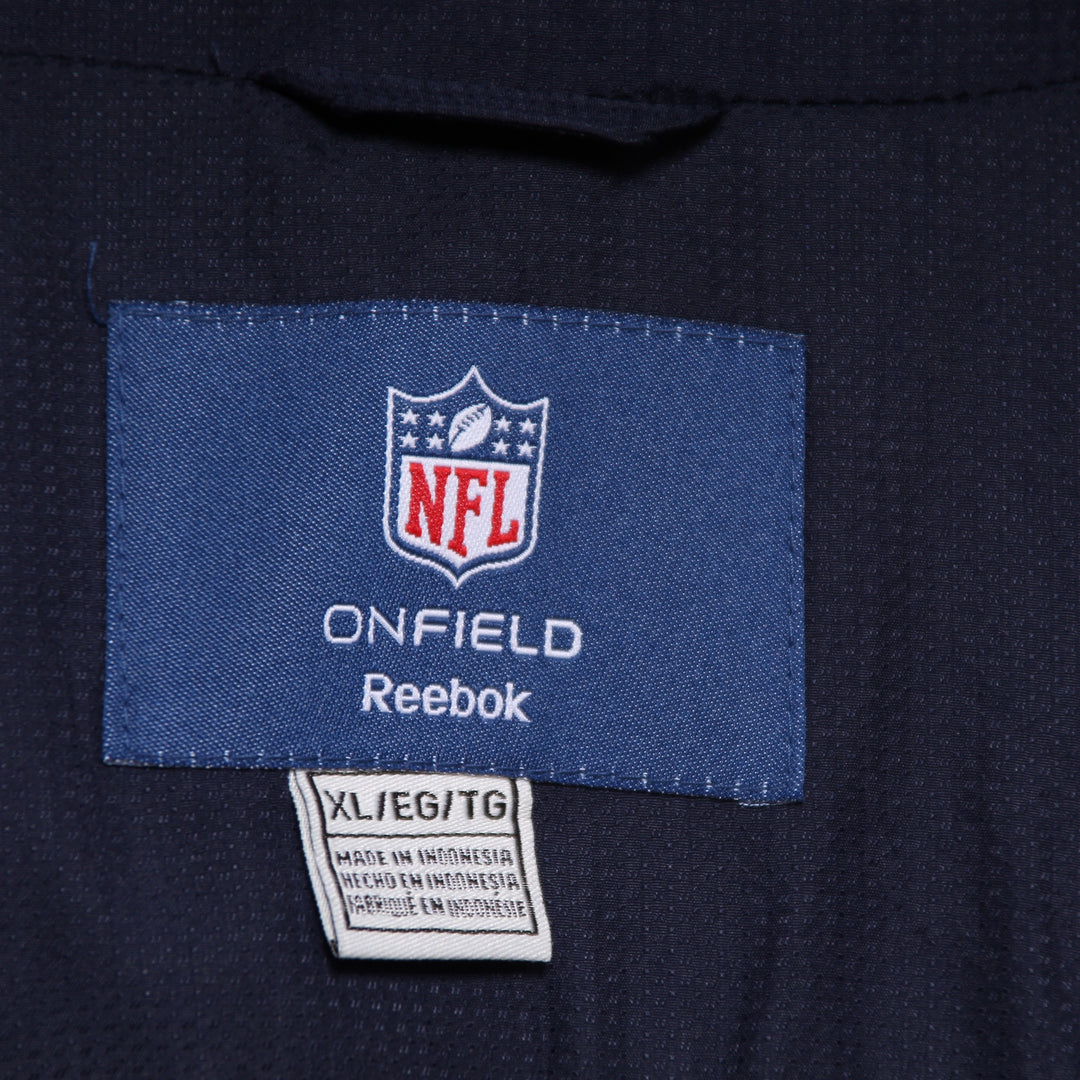 Reebok NFL New England Patriots Giacca Blu Taglia XL Uomo