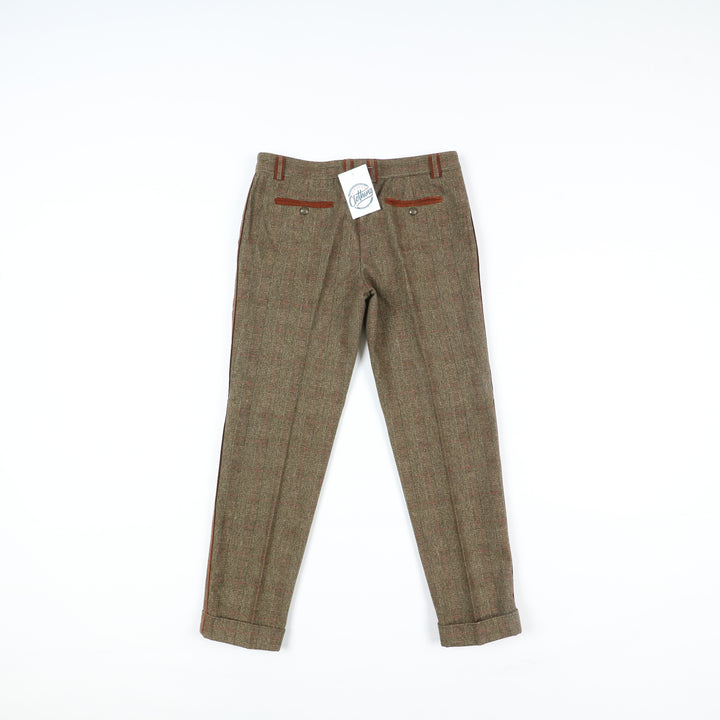 D&G Pantalone Multicolore a Quadri W26 Donna