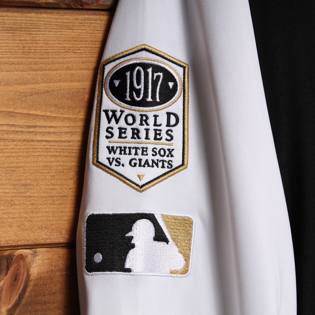 Majestic Athletic MLB Chicago White Sox Giacca Nero e Bianco Taglia XL Uomo