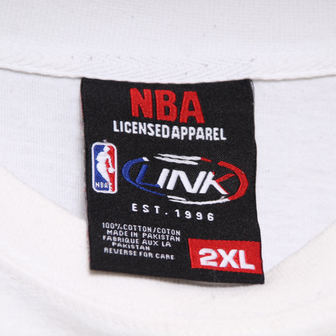 NBA Chicago Bulls T-Shirt Bianca con Stampa Taglia 2XL Unisex