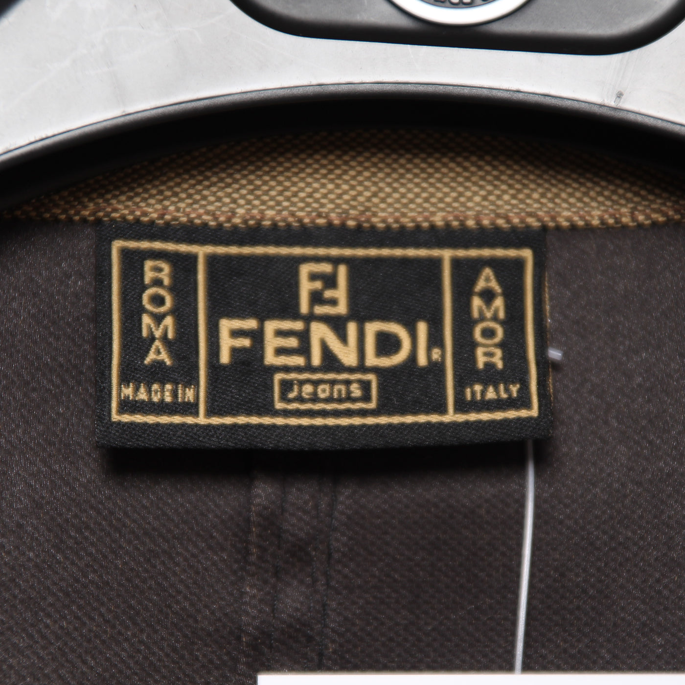 Tailleur Fendi Jeans Giacca e Gonna Beige TG.44