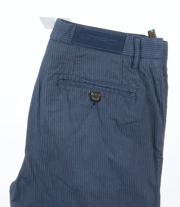 Etro Chino Jeans Blu a Righe Taglia 46 Unisex