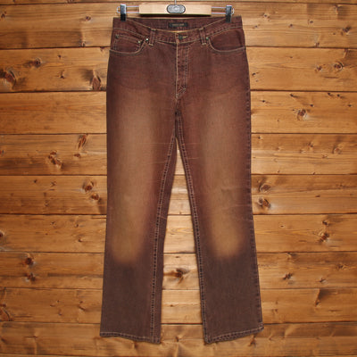 Roberto Cavalli Jeans Taglia S Marrone Unisex Vita Alta