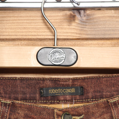 Roberto Cavalli Jeans Taglia S Marrone Unisex Vita Alta