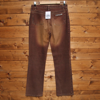 Roberto Cavalli Jeans Taglia S Marrone Unisex Vita Alta