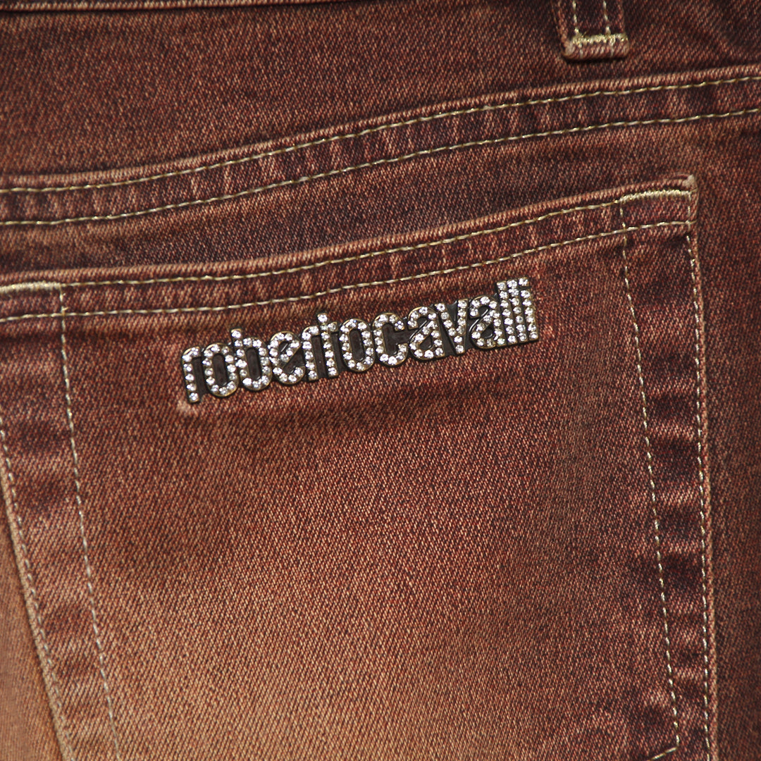 Roberto Cavalli Jeans Taglia S Marrone Unisex Vita Alta
