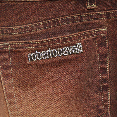Roberto Cavalli Jeans Taglia S Marrone Unisex Vita Alta