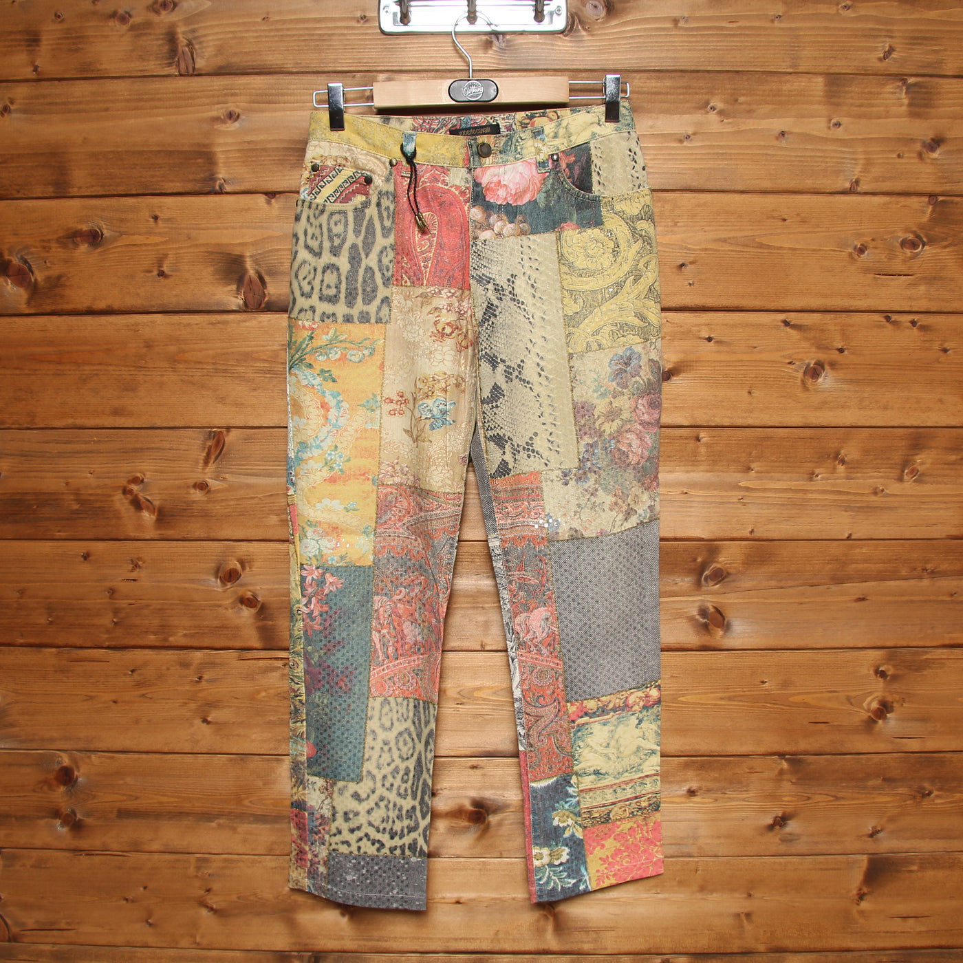Roberto Cavalli Jeans Taglia S Multicolore Donna Vita Alta