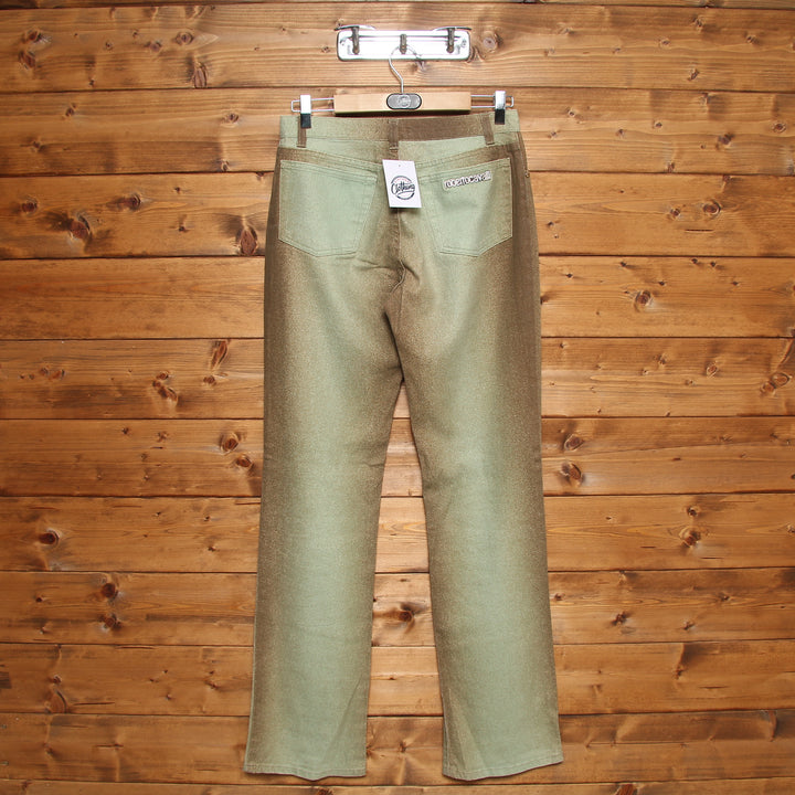 Roberto Cavalli Jeans Taglia S Marrone e Verde Unisex Vita Alta