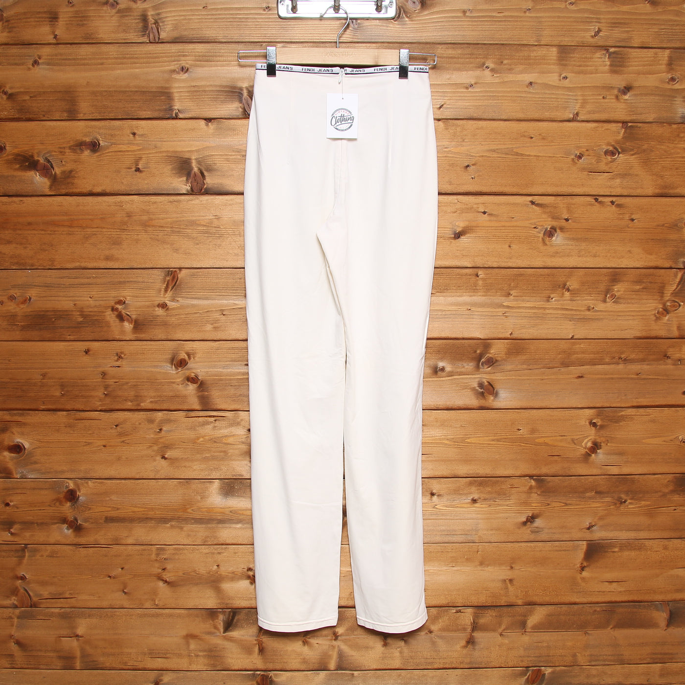 Fendi Leggins 40 Panna Donna