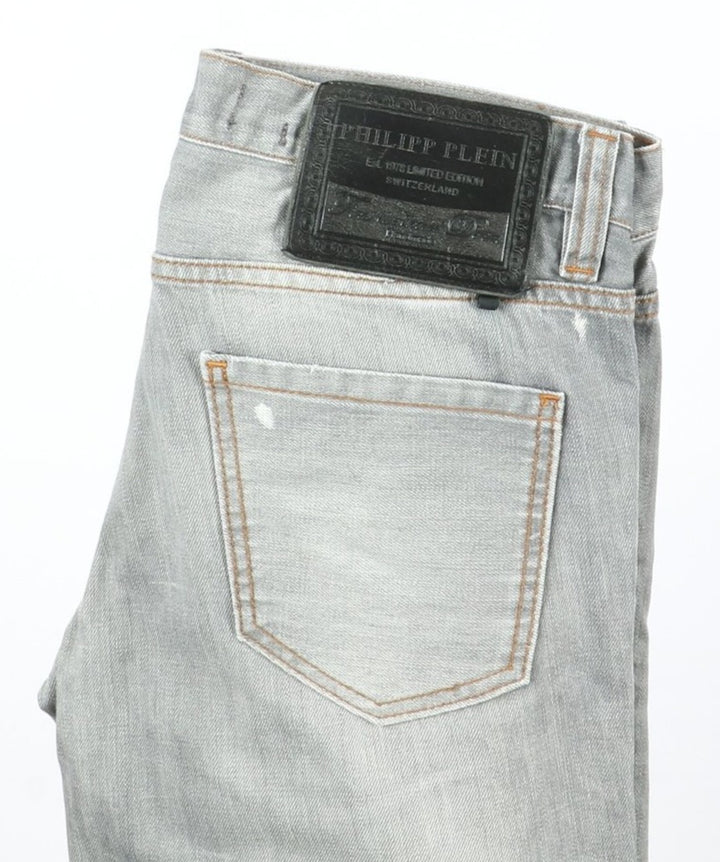 Philipp Plein Bootcut Jeans W30 Denim Uomo