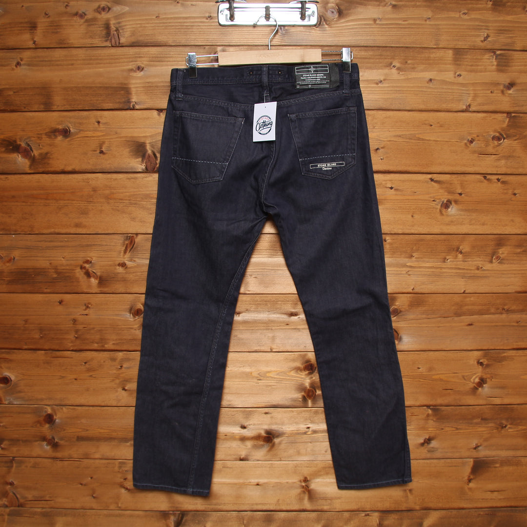 Stone Island Denim Jeans W30 Blu Unisex Vita Alta