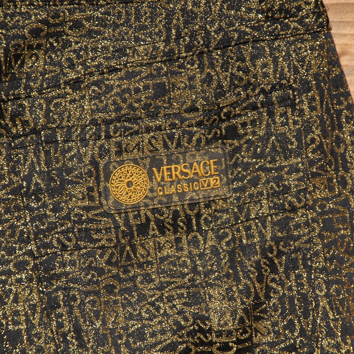 Versace Classic V2 Jeans W30 Oro e Nero Donna Vita Alta
