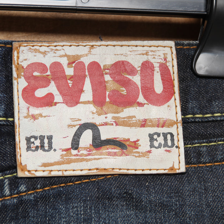 Evisu Gonna di Jeans Vintage Denim Taglia W28 Donna Deadstock