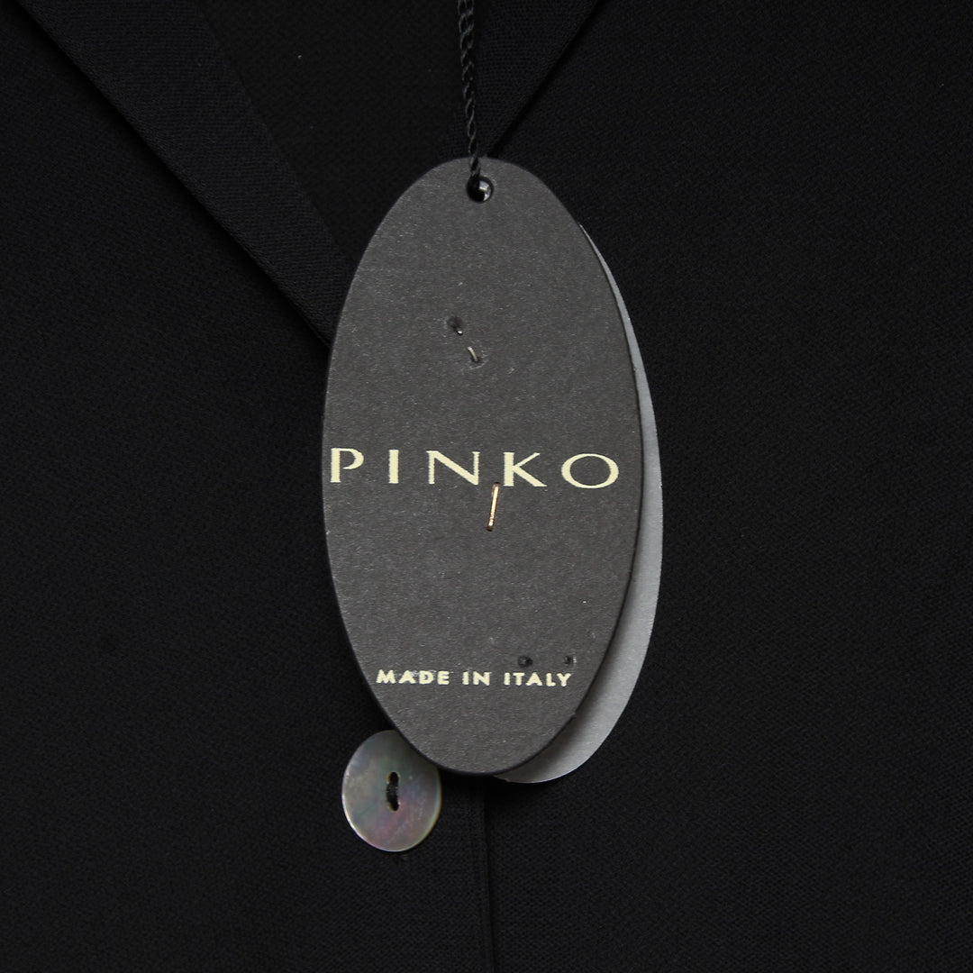 Pinko Vestito a Camicia Nero Taglia I Donna Deadstock w/Tags