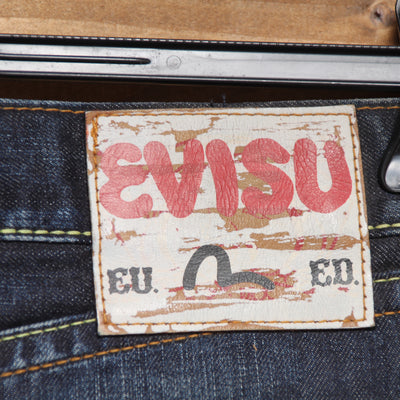 Evisu Gonna di Jeans Vintage Denim Taglia W28 Donna Deadstock