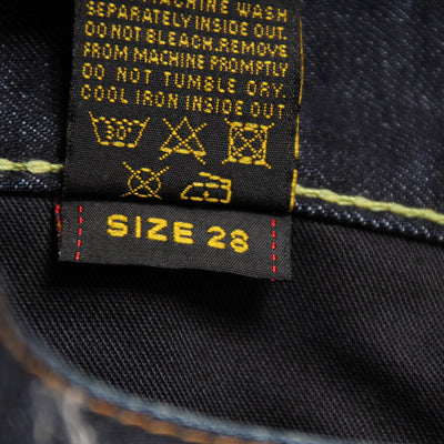 Evisu Gonna di Jeans Vintage Denim Taglia W28 Donna Deadstock