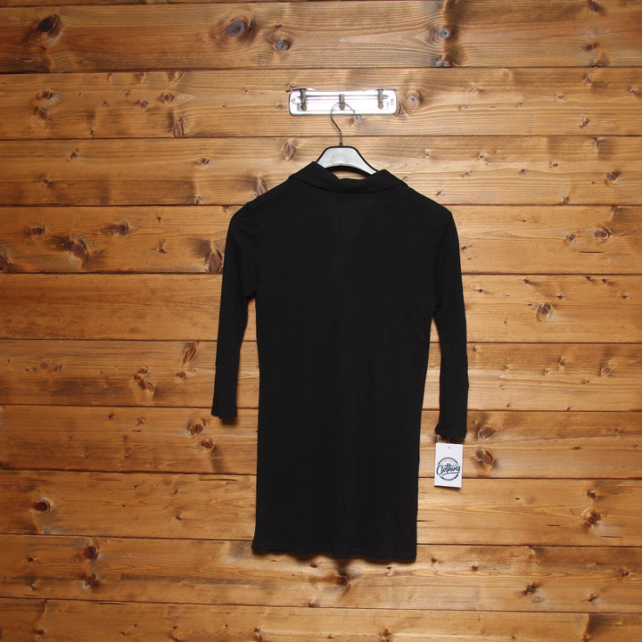 Pinko Vestito a Camicia Nero Taglia I Donna Deadstock w/Tags