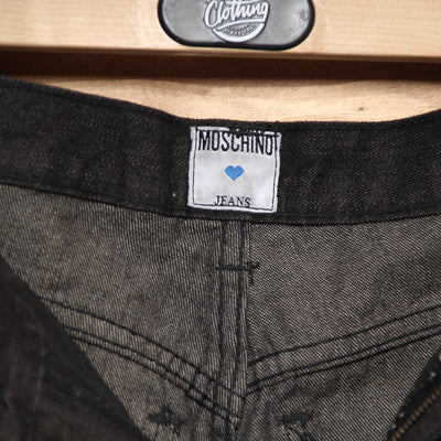 Moschino Jeans W29 Grigio Unisex Vita Alta