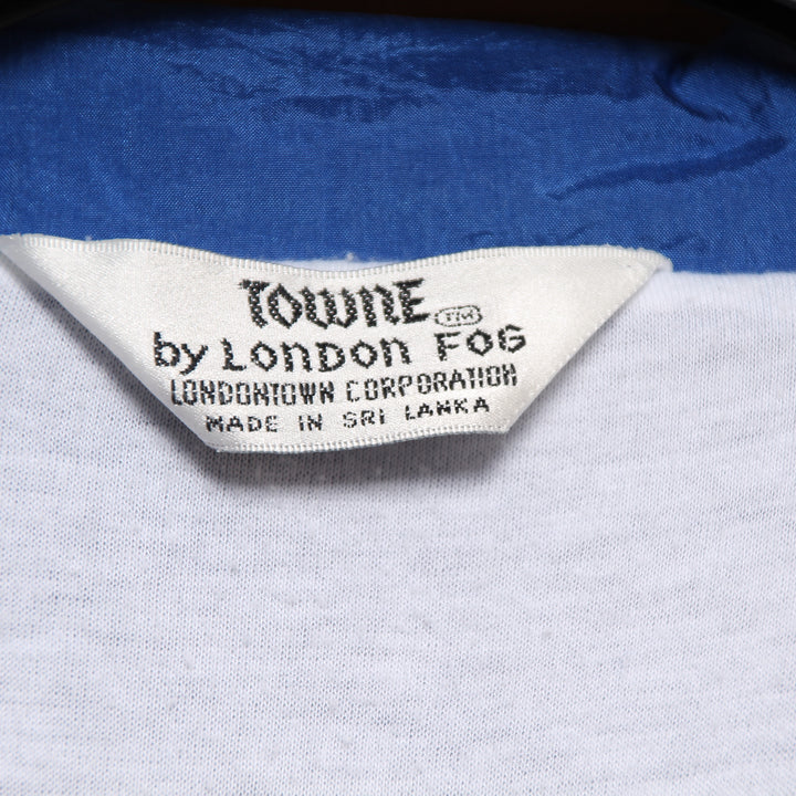 Towne by London Fog Track Top Vintage Blu Taglia S Uomo