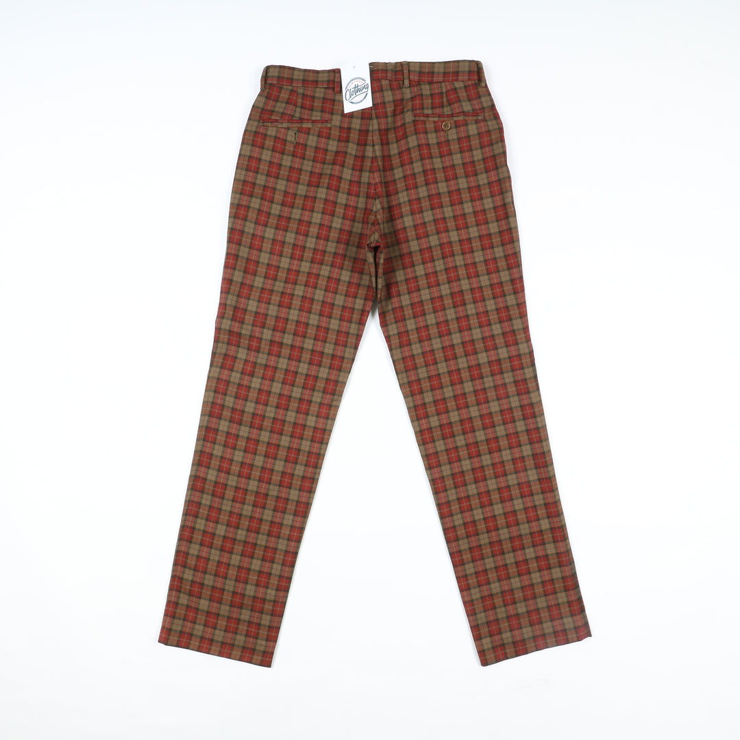 Brooksfield Jeans in Lana Rosso a Quadri Taglia 48 Donna