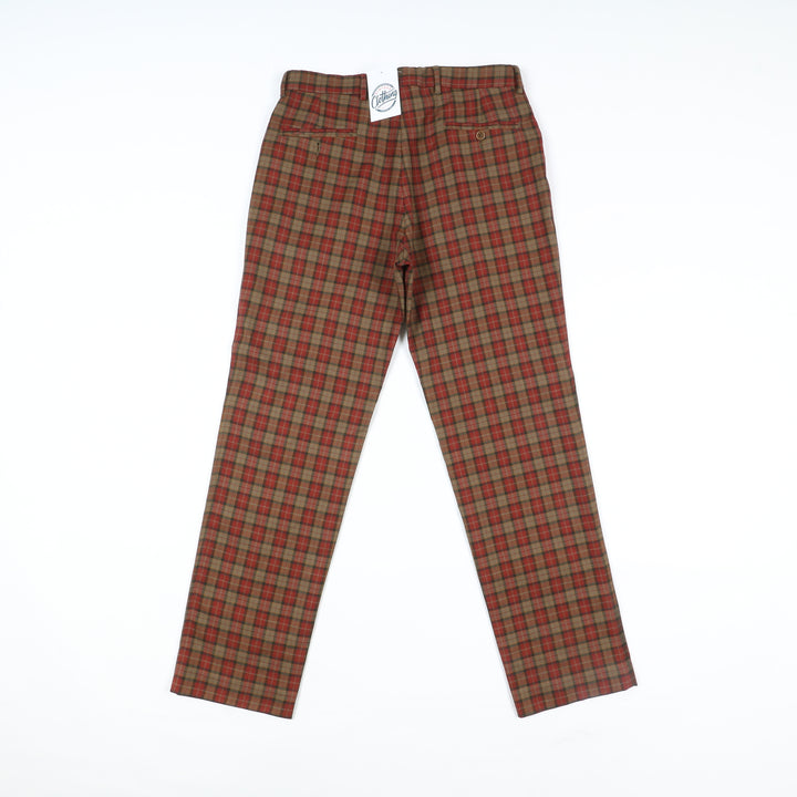 Brooksfield Jeans in Lana Rosso a Quadri Taglia 48 Donna