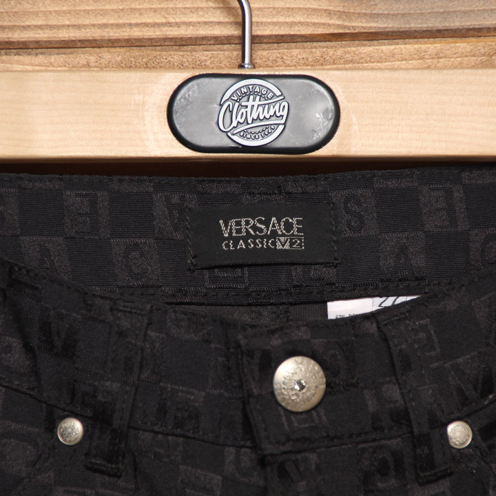 Versace Classic V2 Jeans W27 Nero Donna Vita Alta