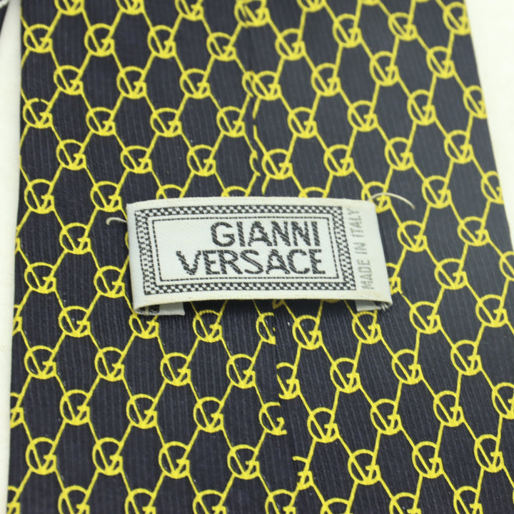 Gianni Versace Cravatta Vintage Uomo Blu
