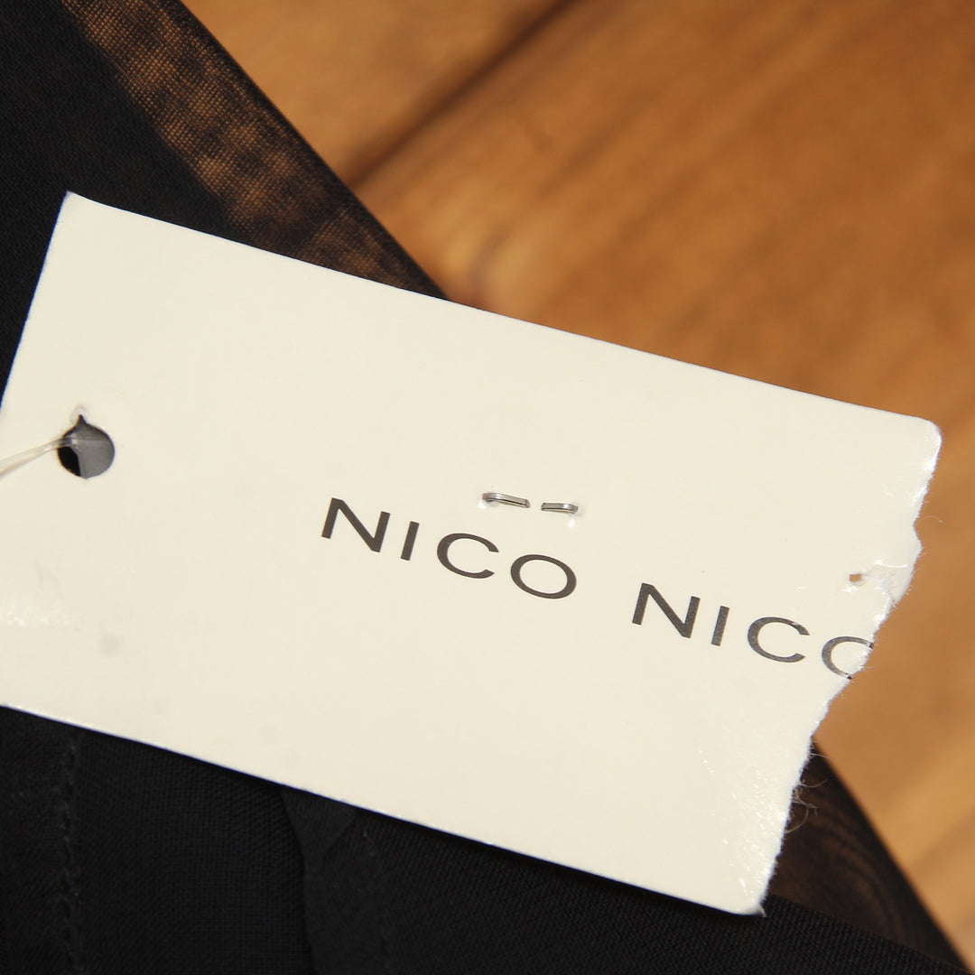 Nico Nico Camicia Nera Taglia 40 Donna Deadstock w/Tags