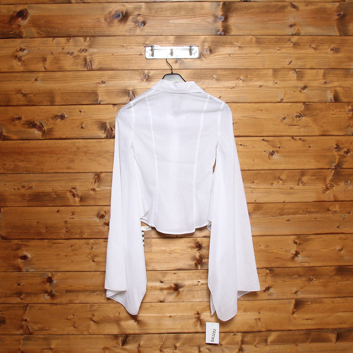 Carla Cr Camicia Bianca Taglia 40 Donna Deadstock w/Tags