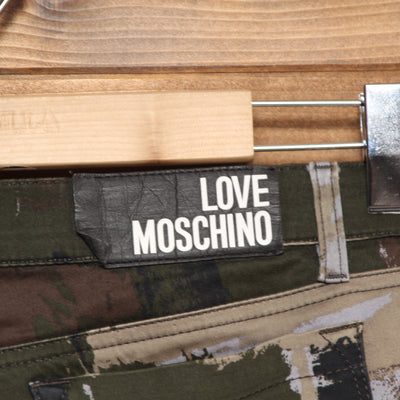 Love Moschino Jeans W28 Militare Donna Vita Bassa