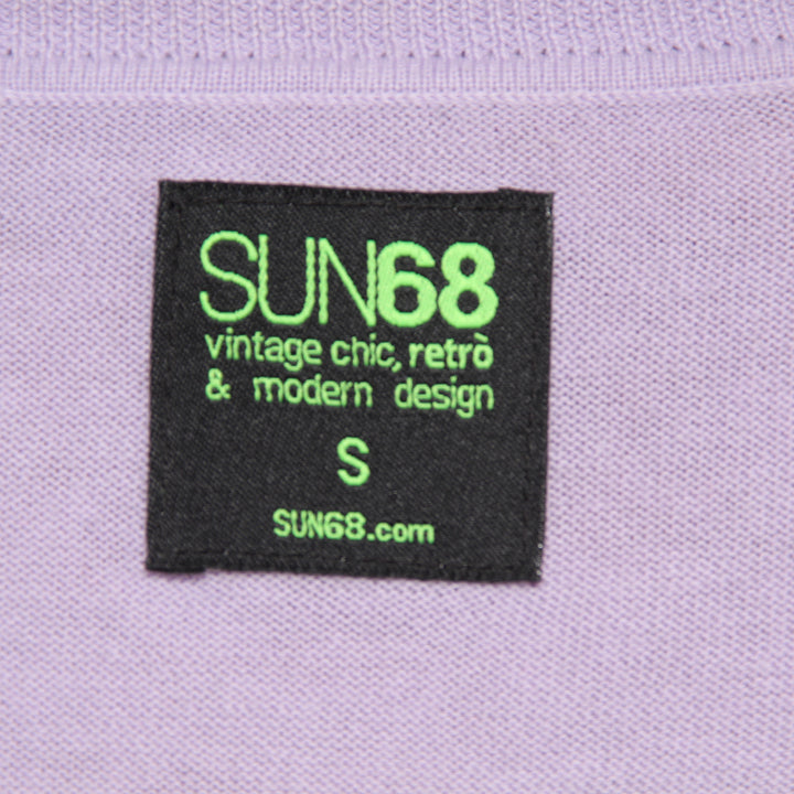 Sun 68 Cardigan Lilla Taglia S Donna Deadstock w/Tags