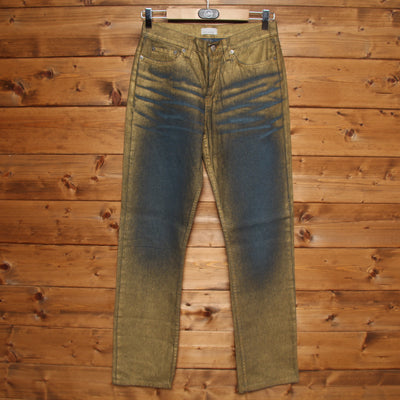 Pinko Jeans W28 Oro e Denim Donna Vita Media